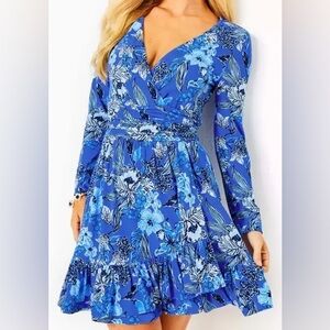 Lilly Pulitzer Codylee Romper Alba Blue Cruisin Together